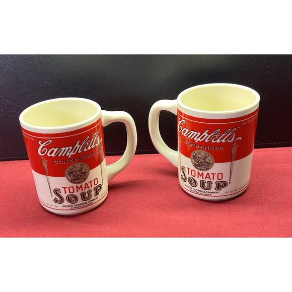 Vintage Campbell’s Tomato Soup Coffee Mugs Cups Lot of 2 - Picture 1 of 9